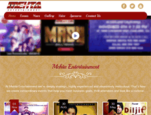 Tablet Screenshot of mehtaentertainment.com